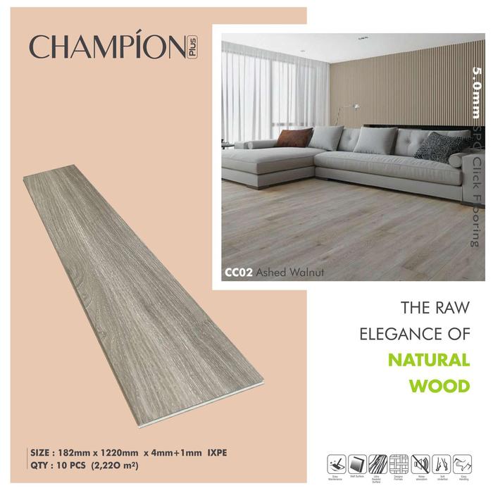 Gambar Champion Plus SPC Click Flooring - CC02 dari Kens Interior undefined Tokopedia