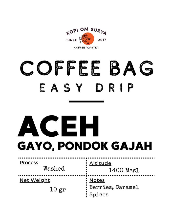 Gambar Coffee Drip Bag - Classic Series Specialty Coffee [1pcs] - Aceh Gayo dari Kopi Om Surya undefined Tokopedia