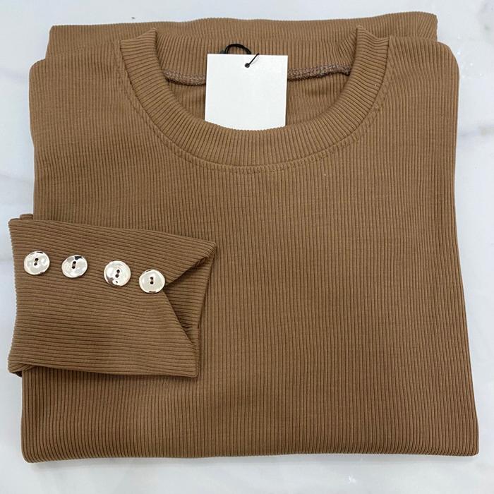 Gambar INARA BLOUSE KNITTED TANGAN KANCING - INARA TOP BLOUSE - MILO dari GUDANGSTOREID undefined Tokopedia