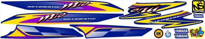 Gambar Sticker stripping Yamaha mio Sporty 2004 stiker striping mio 2004 - Biru dari kinkin sticker undefined Tokopedia