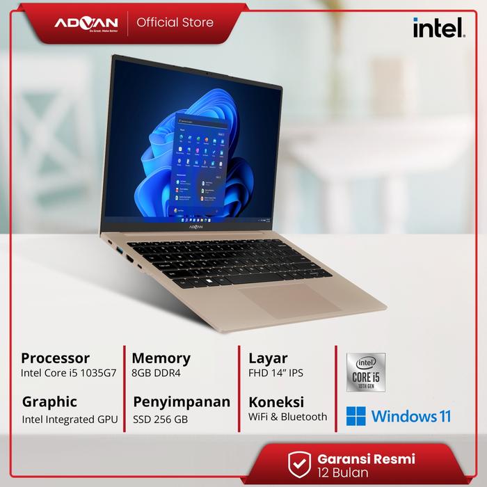 Jual ADVAN WorkPro Laptop Intel i5 1035G7 FHD IPS 14