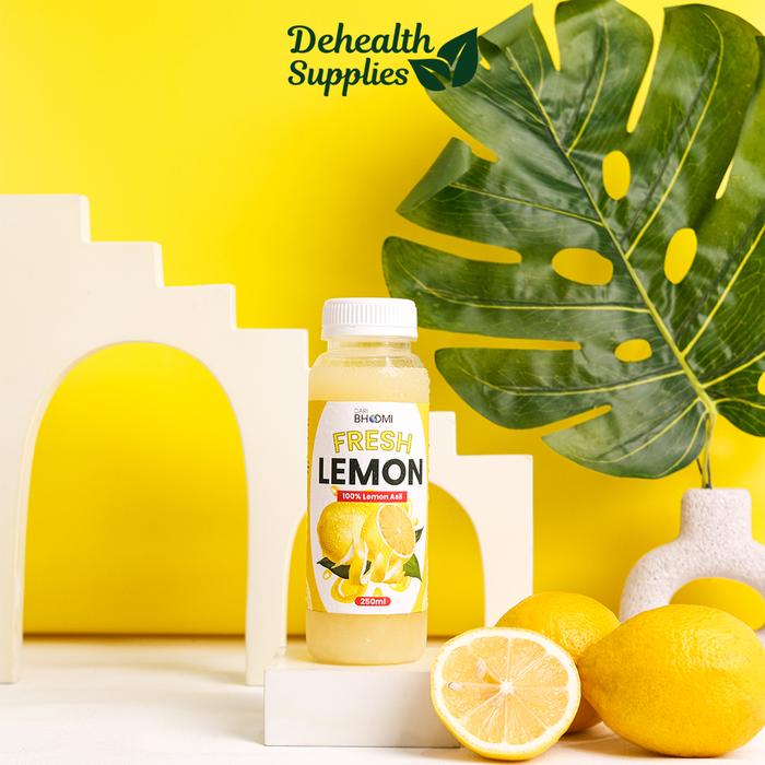 Gambar Dehealth Supplies Sari Lemon Asli kemasan plastik - 250ml dari Finega Cuka Apel undefined Tokopedia