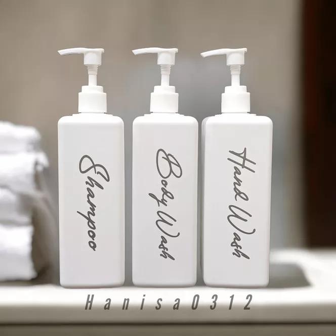Gambar BOTOL PUTIH DOFF 500ML LUXURY SILVER AESTHETIC / BOTOL SABUN CAIR PUMP - Pump Putih, Hand Sanitizer dari Hanisa0312 undefined Tokopedia