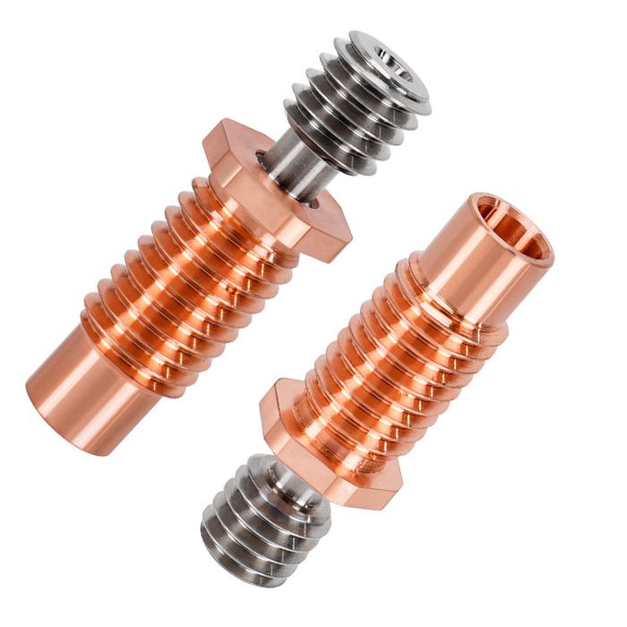 Gambar Tembaga Merah Bimetal Tenggorokan 3D Printer Part Untuk E3D V6 - v6 dari GKA-Mall undefined Tokopedia