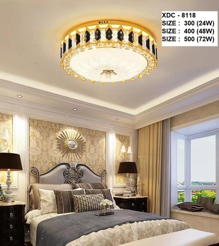 Gambar Lampu hias plafon ceiling lamp kristal kamar tidur led 3 ukuran - XD3319, 30 CM dari MandiriElectrical undefined 4 Tokopedia