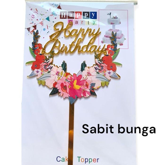Jual Topper Ulang Tahun Akrilik Bunga - sabit bunga - Jakarta Barat ...
