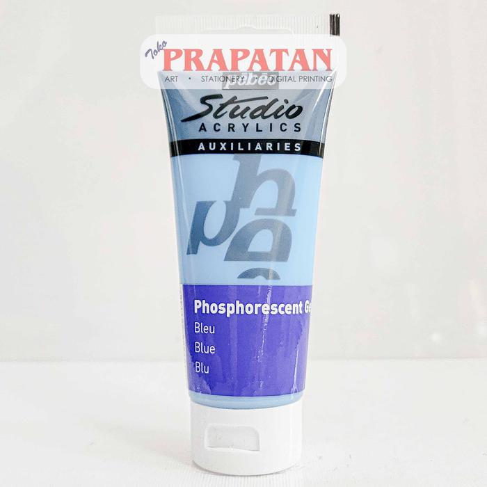 Gambar Cat Akrilik Pebeo Phosphorescent Gel 100ml Glow In The Dark - BLUE dari Toko Prapatan_NEW undefined Tokopedia