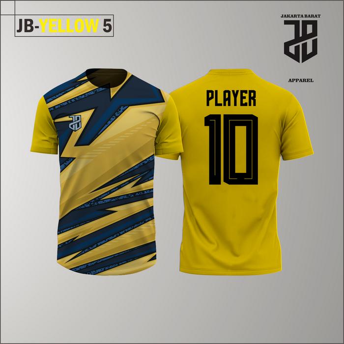 Gambar JB YELLOW 5 - Baju Bola Stelan Futsal Jersey Olahraga Kuning Murah - BAJU+CLN+KK+TAS, 4XL dari jbapparel13 undefined 4 Tokopedia