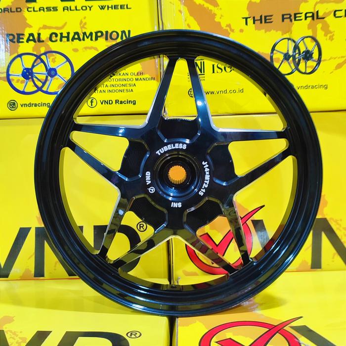 Gambar VND Velg V Speed F : 1.85x14 & R : 2.15x14 Vario 125/ Vario 150 - Black dari MULIA SPEED SHOP undefined Tokopedia
