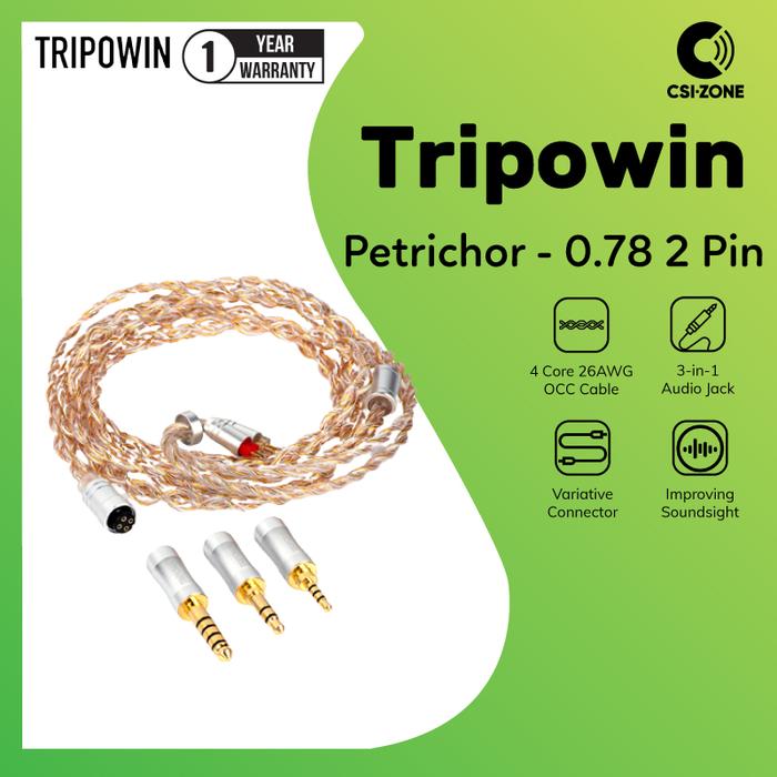 Gambar Tripowin Petrichor 4 Core 26AWG Upgrade Cable For In Ear Monitor - 2 Pin - 0.78mm dari CSI-ZONE undefined Tokopedia