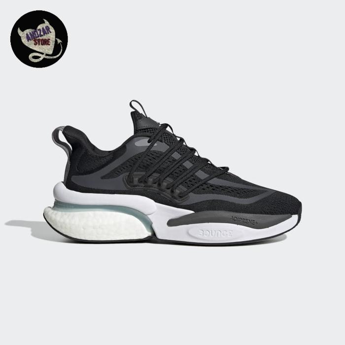 Jual Sepatu Lari Adidas Alphaboost V1 Core Black Original 100