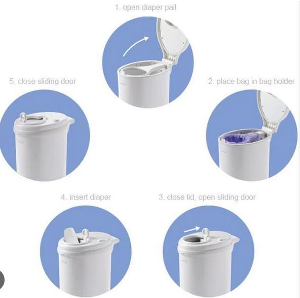 Jual Ubbi Diaper Pail / Nappy Pail / Tempat Sampah Popok Nappy Bin