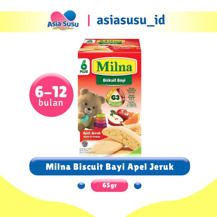 Gambar Milna Biskuit Bayi - Apel Jeruk dari Apotek Asia Susu undefined Tokopedia