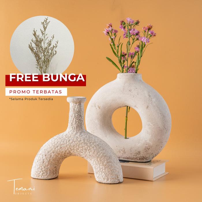 Gambar Vas bunga set- Vas bunga putih/vas bunga estetik/ Nordic Vase - Set Irish - Set Putih dari Temani Objects undefined Tokopedia