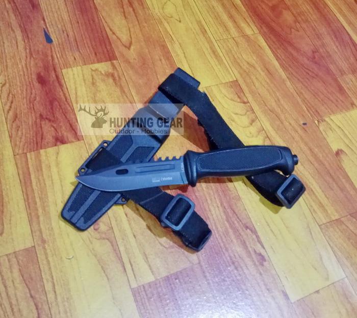 Gambar Diving knife-Pisau selam-Pisau diving -Pisau camping-Pisau outdor - Hitam dari Hunt Gear undefined Tokopedia
