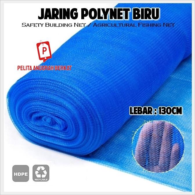 Gambar Jaring Jala Waring Hitam 120cm Tebal Meteran / Jaring Pengaman Penutup - Polynet Biru dari Pelita Anugrah Berkat undefined Tokopedia