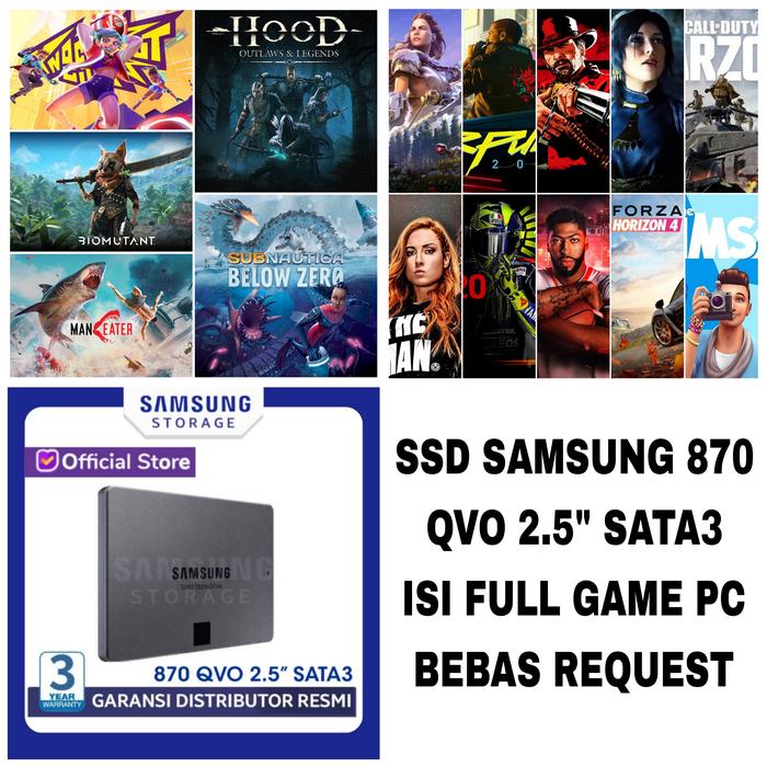 Jual Samsung SSD 870 QVO 1TB 2TB 4TB 8TB SATA3 Full Game PC