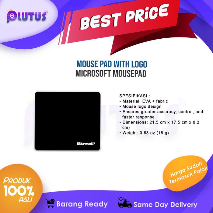 Gambar MOUSE PAD with Logo Logitech / Microsoft Mousepad - Microsoft dari PLUTUS ID undefined Tokopedia