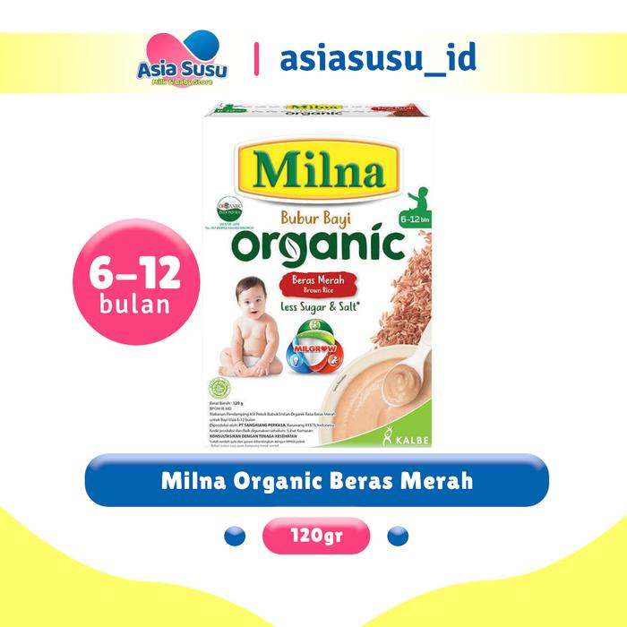 Gambar Milna Bubur Bayi 6+ Organic - Beras Merah dari Apotek Asia Susu undefined Tokopedia