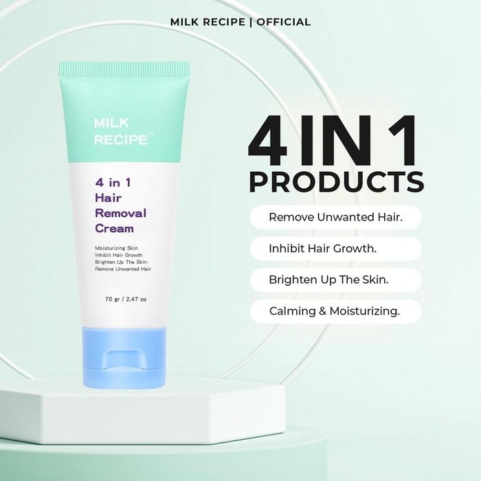 Gambar Milk Recipe Hair Removal Cream 4in1 Bright & Smooth Axillary Krim - Hair Removal dari SINKER IDN undefined Tokopedia