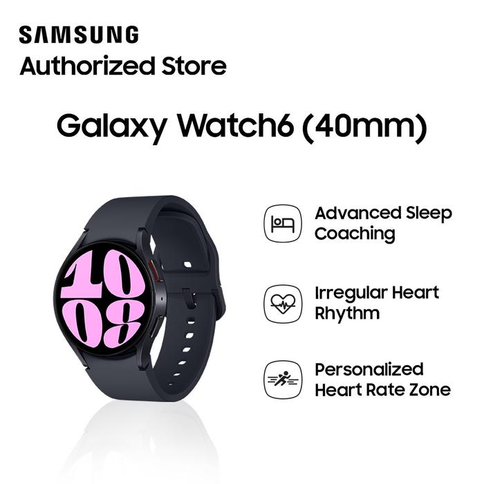 Gambar Samsung Galaxy Watch6 Bluetooth 40mm - Graphite dari Smile - Galaxy Authorized undefined Tokopedia