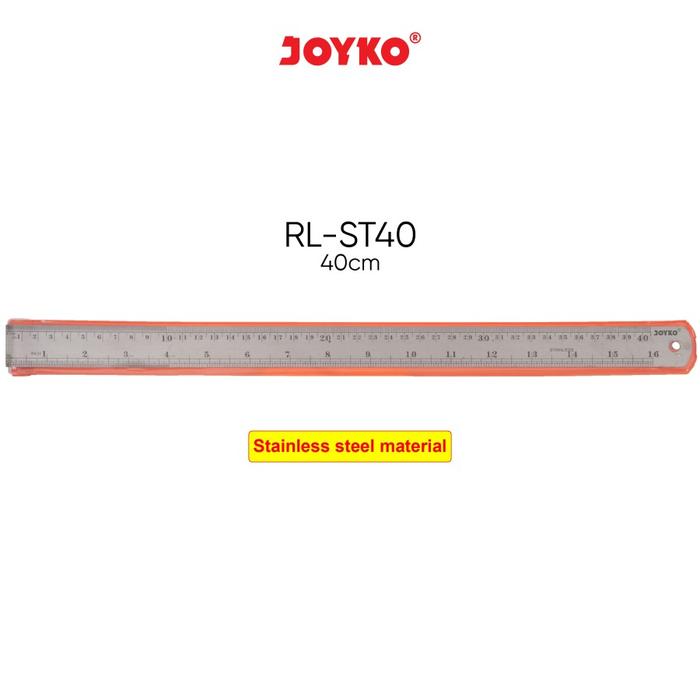 Gambar Penggaris Besi Stainless Steel Ruler Joyko RL-ST - RL-ST40 dari Merauke Online undefined Tokopedia