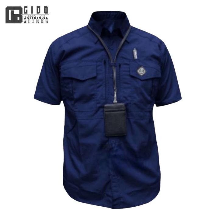 Gambar KEMEJA TACTICAL MTAC TANGAN PENDEK / KEMEJA KANTOR / KEMEJA LAPANGAN - NAVY, L dari ZENTACTIQUE undefined Tokopedia