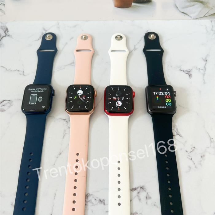 Apple Watch Series SE 40/44MM S4 S5 S6 SE Second Original mulus  SERI 40MM, Hitam