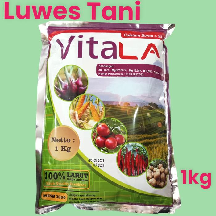 Gambar Vitala 1 Kg Pupuk kalsium Boron Plus Zinc mesh 3500 calsium dari Luwes Tani Kendal undefined Tokopedia