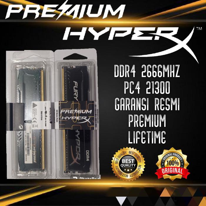 Jual RAM DDR4 8GB HYPERX KINGSTON ORIGINAL 2666MHZ Kota Medan
