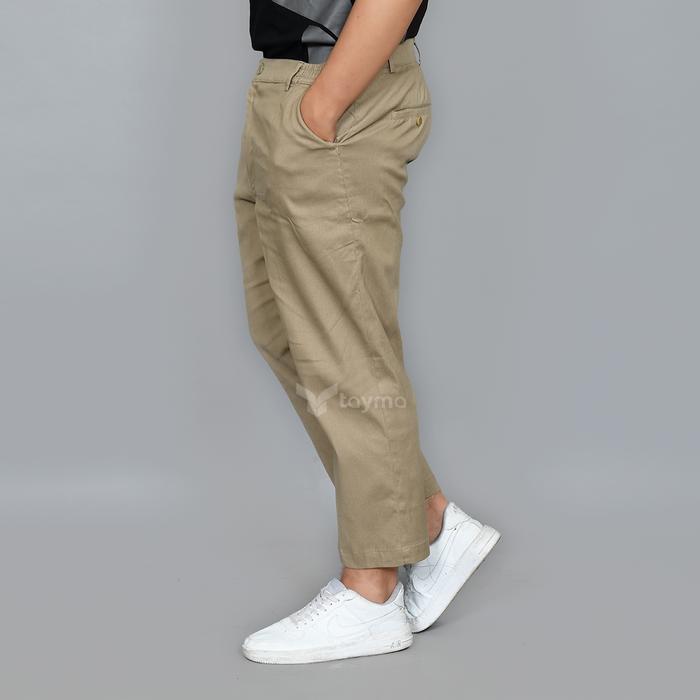 Gambar Ankle Pants Pria, Celana Chinos Pria, Chinos Pria, Sirwal Chinos - TAUPE, XL dari Tayma Official undefined Tokopedia