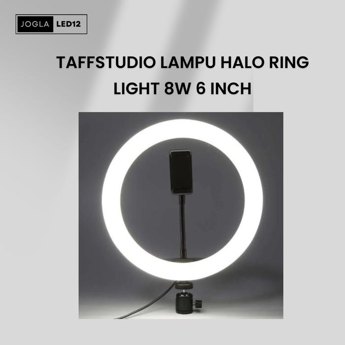 Gambar Lampu LED Ring Light Bulat 8 Watt 6 Inch Taffstudio dari Jogjaled12original undefined Tokopedia