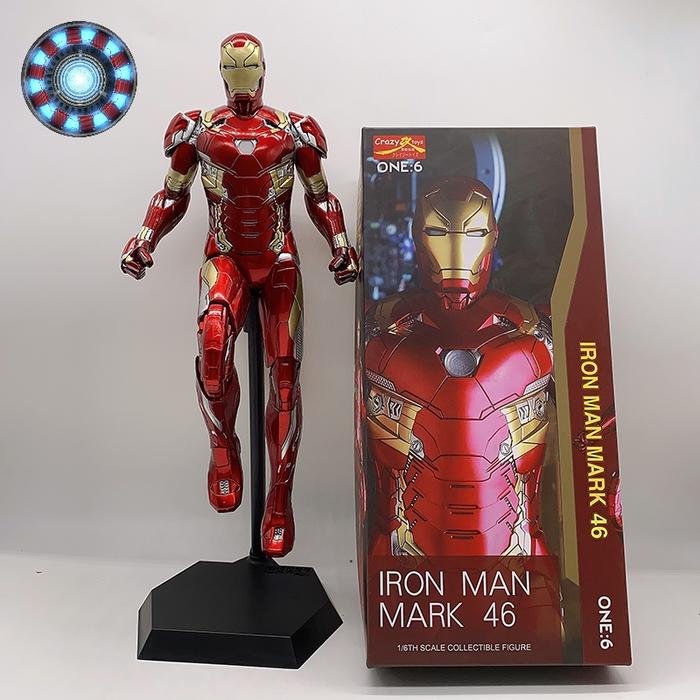 Gambar Action figure Crazy toys Marvel Ironman Mark 46 statue - mk 46 dari ZFclone undefined Tokopedia