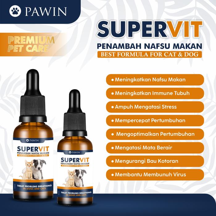 Gambar Suplemen Penambah Nafsu Makan Hewan Vitamin Anjing Kucing dari Pawin Official undefined Tokopedia