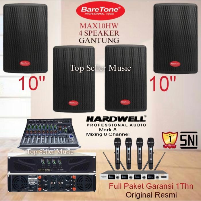 Gambar Paket Sound System BareTone Ruangan Sekolahan/Kantor 4 Pcs MAX10HW dari TOP SELLER OLINE SHOP undefined Tokopedia