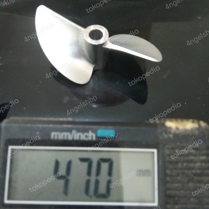 Gambar Rc Boat Propeller 47mm 48mm 50mm Shaft 4mm 4.76mm pitch 1.4 CNC - 47mm, 4.76mm dari 4ngelshop undefined Tokopedia