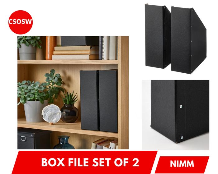 Gambar Box File Dokumen Buku Majalah 30x25 NIM Organizer Penyimpanan Kertas - Hitam dari CSOSW undefined Tokopedia