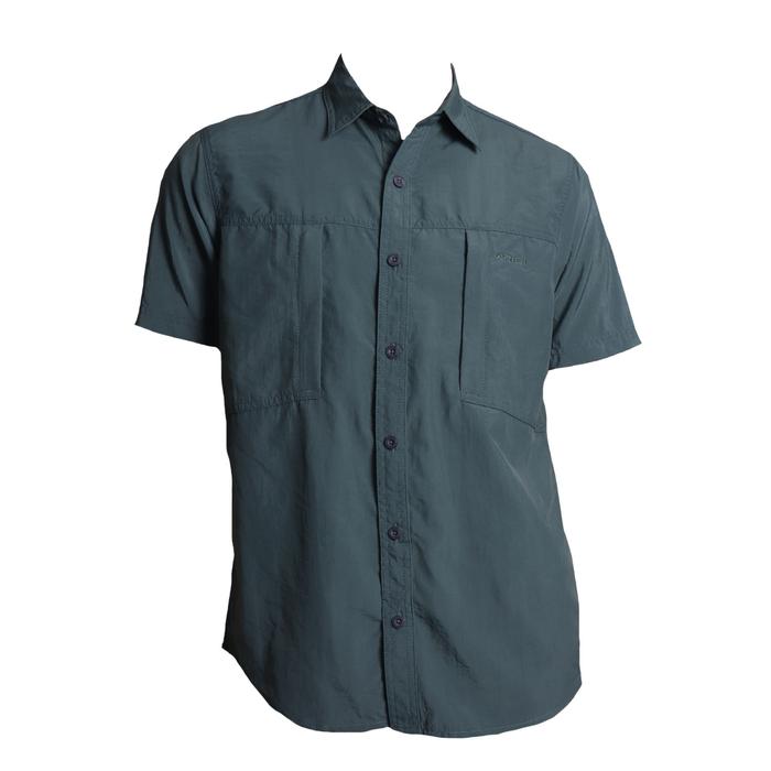 Gambar Kemeja Quickdry Lengan Pendek Pria Rigi Dawson 1.0 Outdoor Basic Hitam Casual Kerah - Tosca, S dari RIGI Adventure Shop undefined Tokopedia