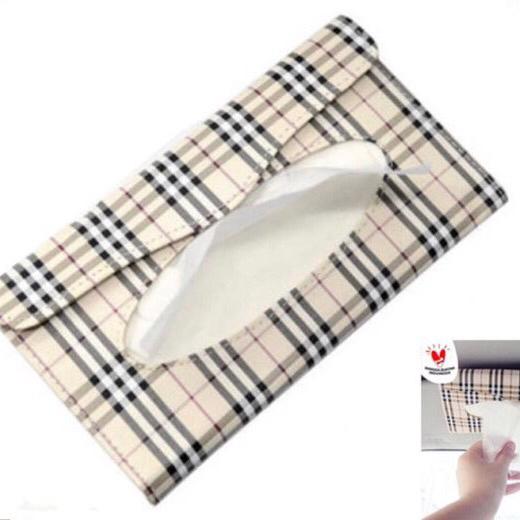 Gambar Tempat Tisu Tissue Mobil Jepit Gantung Sun Visor Kulit Tissue - KOTAK-KOTAK dari MV Moto Variasi undefined Tokopedia