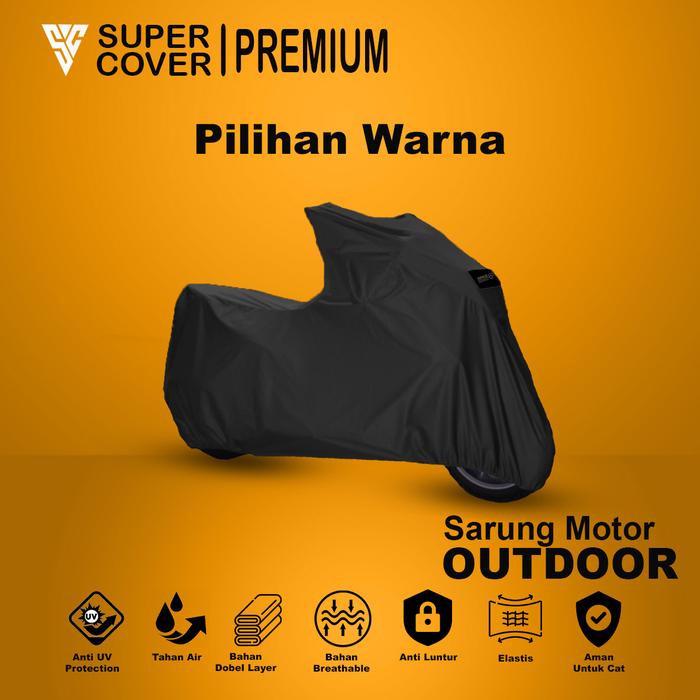 Gambar Sarung / Cover Motor Yamaha LEXI Cover Outdoor Premium - Hitam dari Super Cover Premium undefined Tokopedia