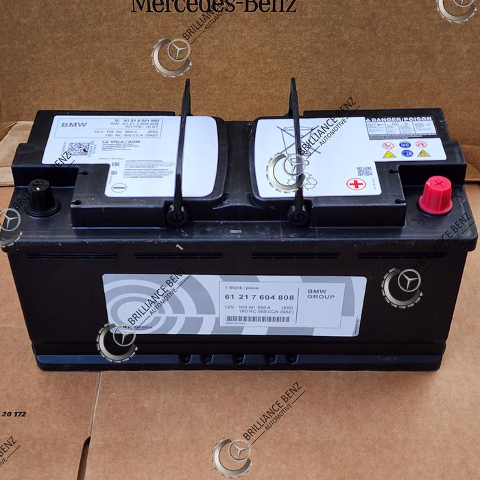 Jual AKI ORIGINAL BMW 105AH 950A ACCU BATTERY AGM BMW F10 F11 G30 G31 ...