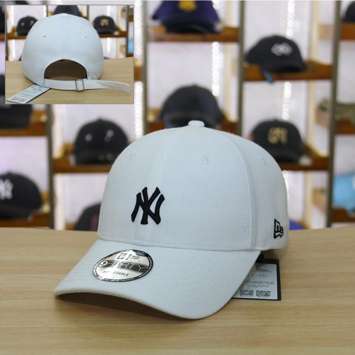 Jual Topi Baseball Cap White NY New York Yankees Import SL new era