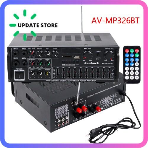 Gambar Sunbuck Power Amplifier Bluetooth EQ Audio Karaoke Home 2000W Black - AV-MP326BT dari update storee undefined Tokopedia