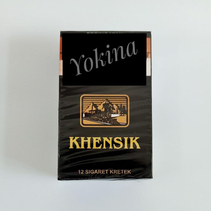 Gambar Rokok Sigaret Kretek KHENSIK Hitam isi 12 dari Yokina undefined Tokopedia