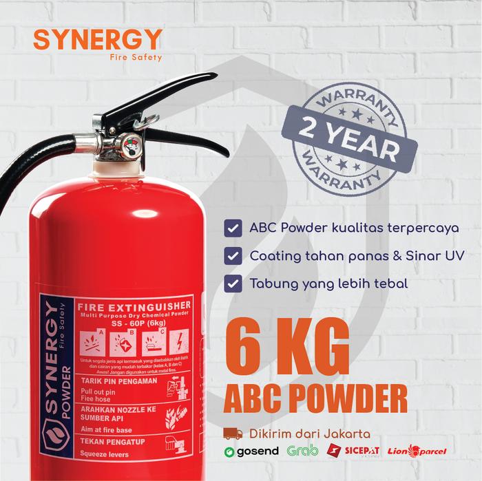 Gambar APAR Powder ABC 6 KG Synergy Fire - Plus dari Synergy Fire Safety undefined Tokopedia