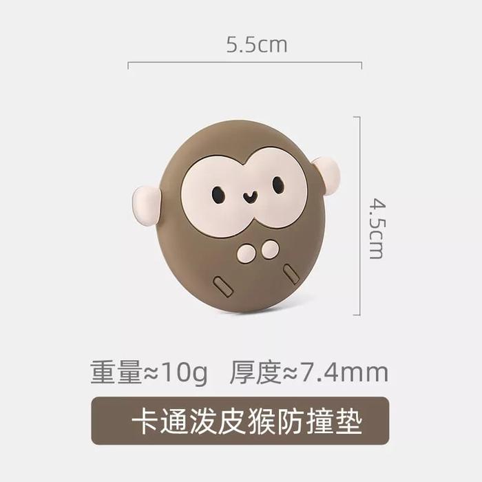 Gambar Penahan Benturan Pintu/ Karet Pelindung Benturan Gagang Pintu Tembok - monkey dari Taplak Meja Homieku undefined Tokopedia