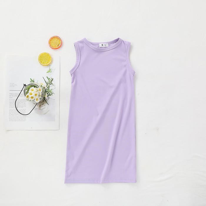 Gambar Dress anak perempuan usia 3-8th/ Baju panjang anak perempuan - Ungu, 120 dari Kensai undefined Tokopedia