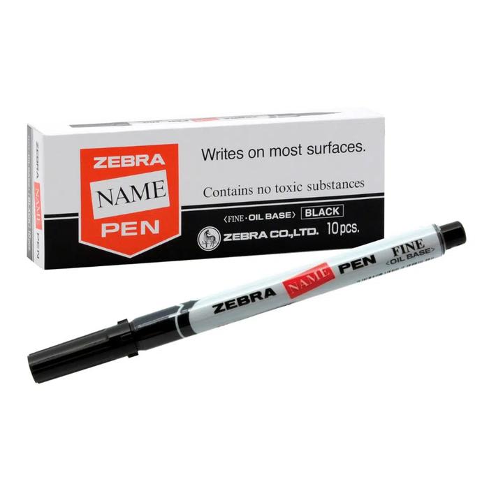 Gambar 1 BOX ZEBRA NAME PEN PERMANENT MARKER / 10 PCS - HARGA GROSIR - Hitam dari harmony stationery_NEW undefined Tokopedia