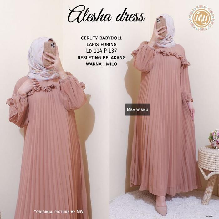 Gambar Gamis Plisket Terbaru Bahan Ceruty LD 110 Warna Hitam Milo Grey dari Pusat Busana Online undefined Tokopedia