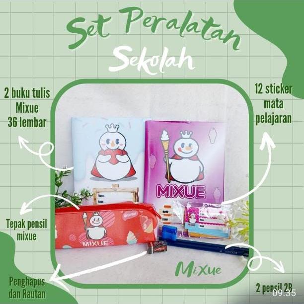 Gambar Set Mixue Alat Tulis Murah Viral dari elania collection undefined Tokopedia